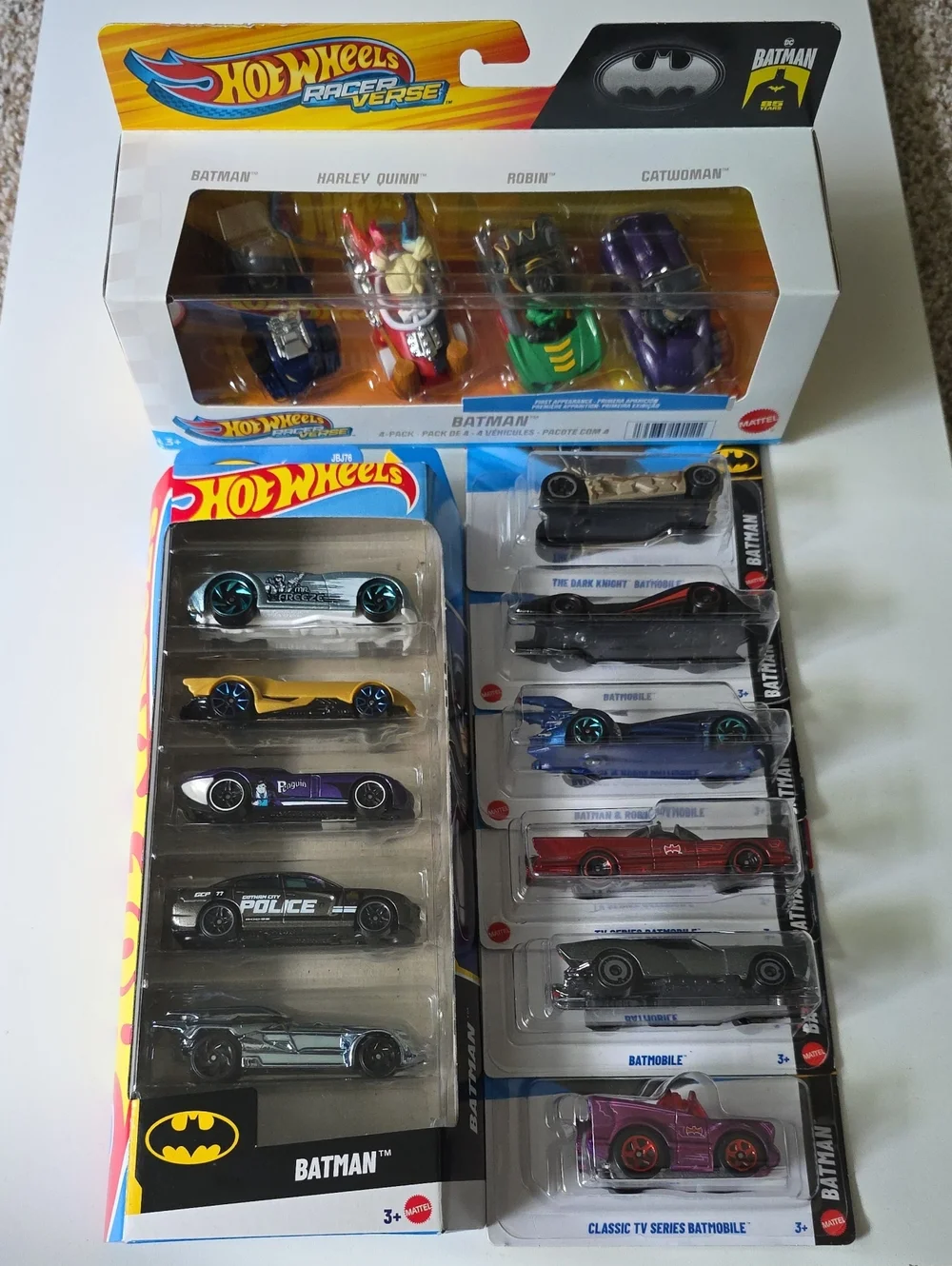 Batman Hot Wheels Batman Bundle - Racer Verse And Batmobiles